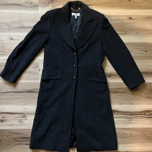 Escada Long Wool Coat Size 38. Used Condition. - Picture 1 of 10